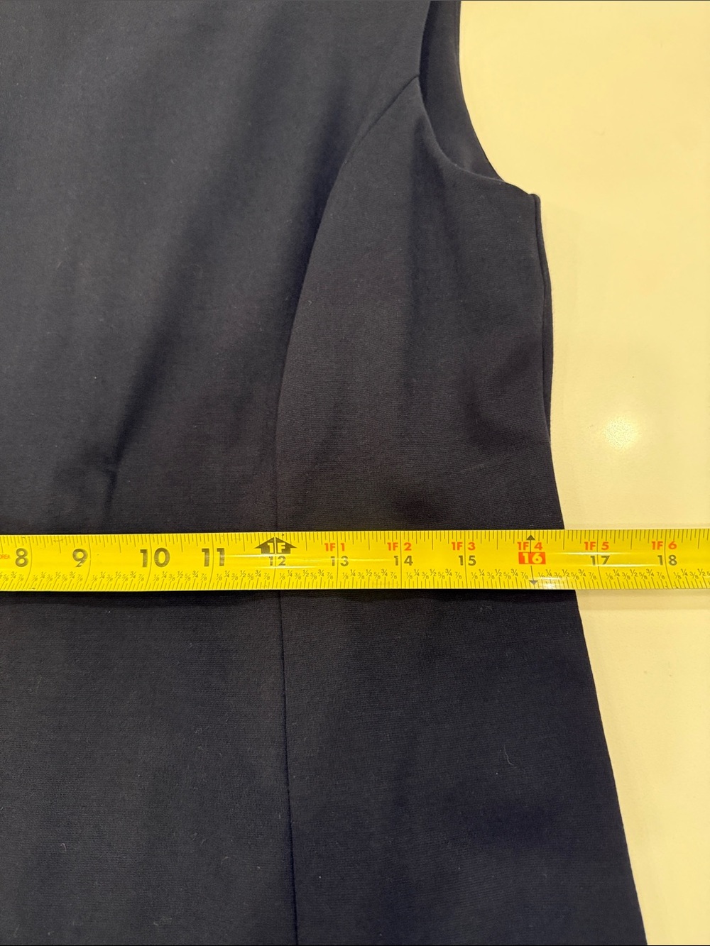 Talbots Embroidered Flounce Sheath Dress in Black 10P - Picture 6 of 10